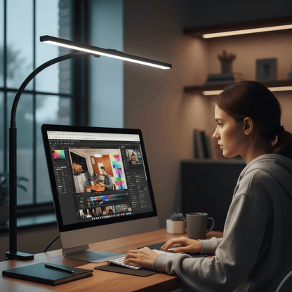 Skanto | Flexible Gooseneck LED Desk Lamp for Office & Home