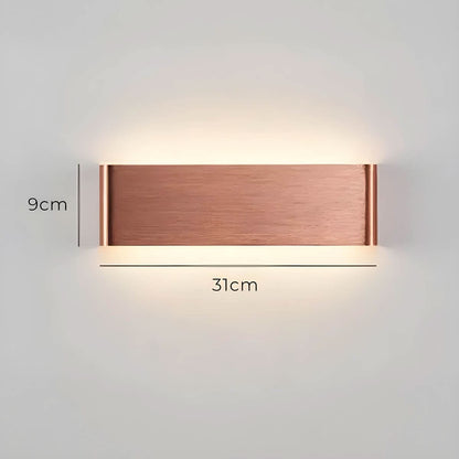 Skanto | Modern LED Wall Lamp – Elegant Aluminum & Glass Design