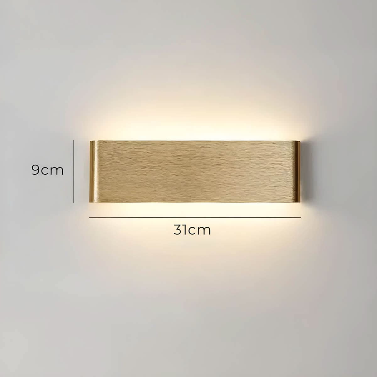 Skanto | Modern LED Wall Lamp – Elegant Aluminum & Glass Design