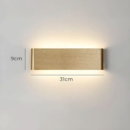 Skanto | Modern LED Wall Lamp – Elegant Aluminum & Glass Design
