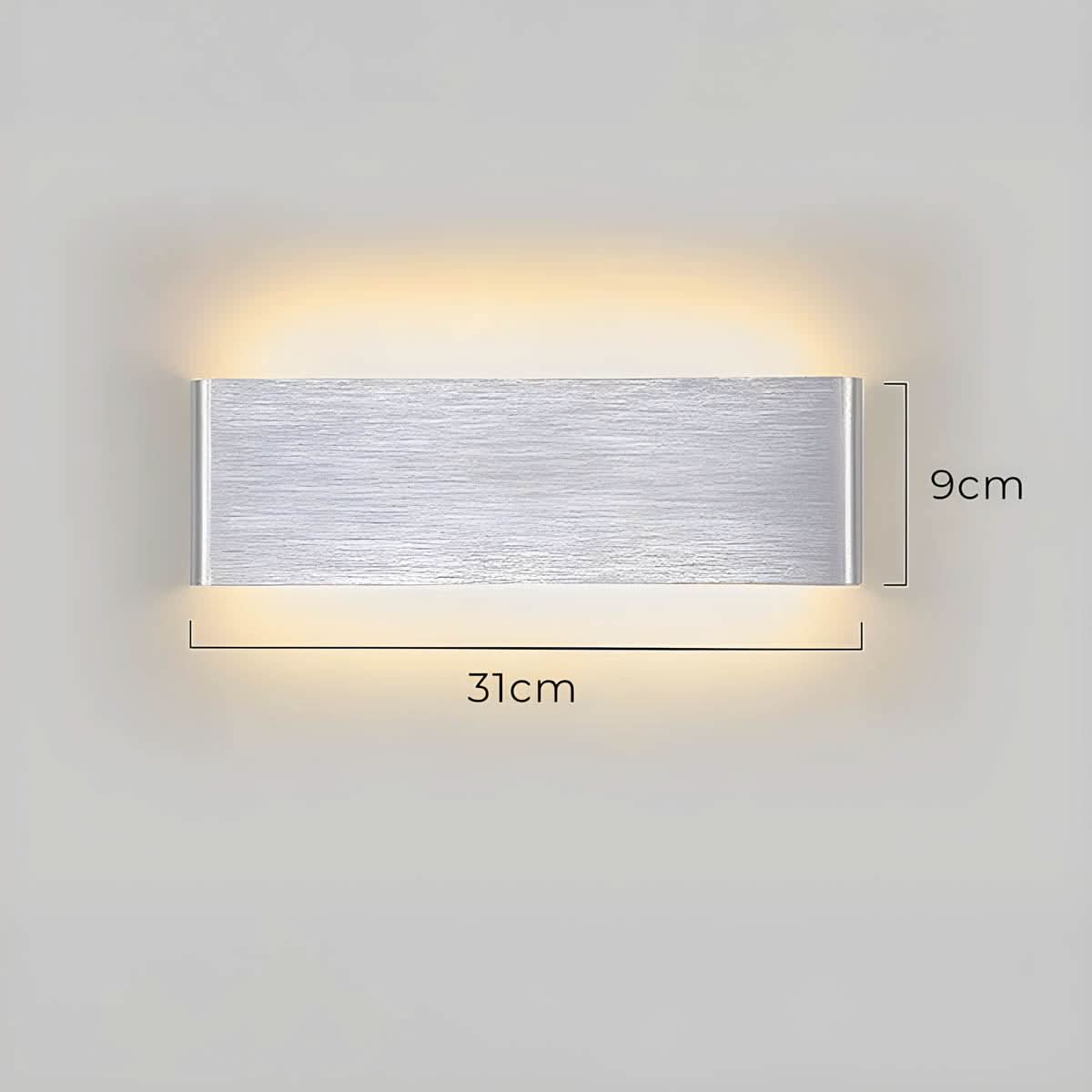 Skanto | Modern LED Wall Lamp – Elegant Aluminum & Glass Design