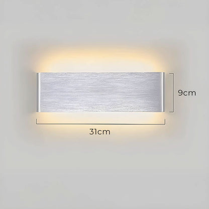Skanto | Modern LED Wall Lamp – Elegant Aluminum & Glass Design