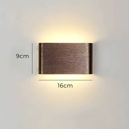 Skanto | Modern LED Wall Lamp – Elegant Aluminum & Glass Design
