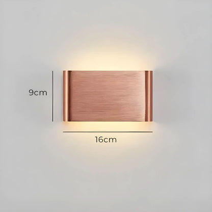 Skanto | Modern LED Wall Lamp – Elegant Aluminum & Glass Design