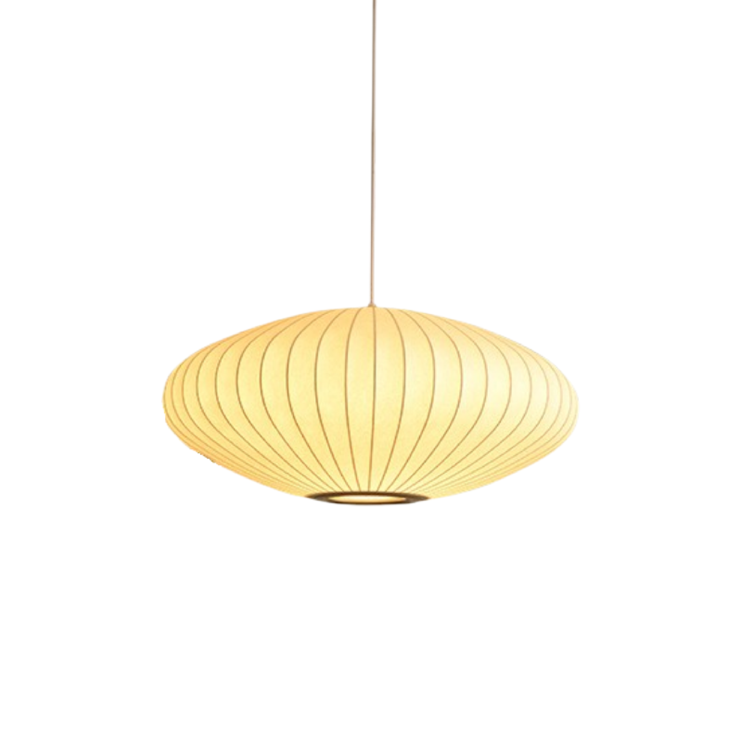 BowLift | Silk Hanging Lamp, Adjustable Height, Modern Lamp for Living Room, Ideal Above Table