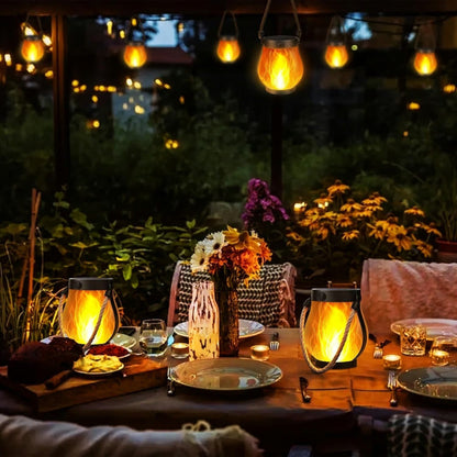 Skanto | Skanto Solar Waterproof Lantern Flickering Garden Lamp