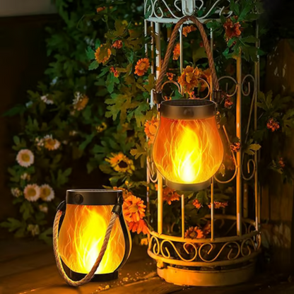 Skanto | Skanto Solar Waterproof Lantern Flickering Garden Lamp