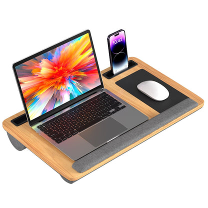 Laptop cushion ergonomic laptop table with wrist rest & padded | Bowlift