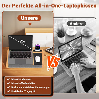Laptop cushion ergonomic laptop table with wrist rest & padded | Bowlift