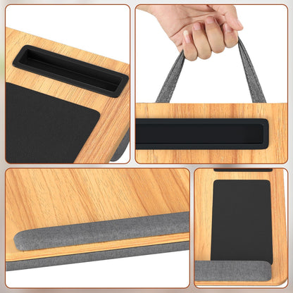Laptop cushion ergonomic laptop table with wrist rest & padded | Bowlift