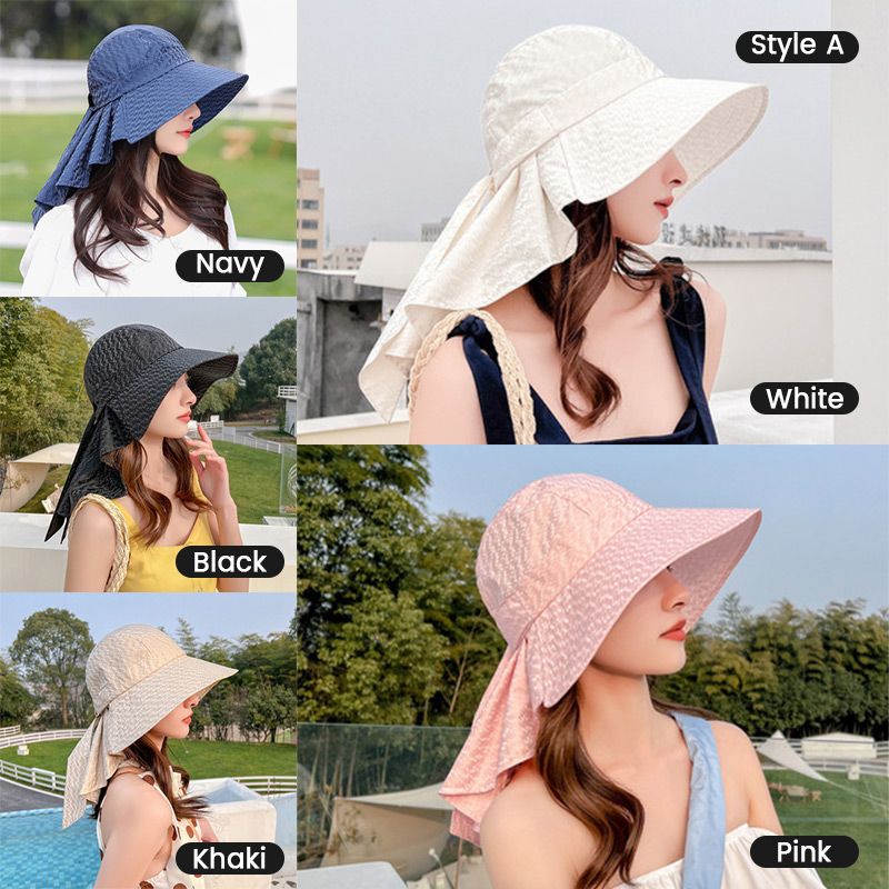 Sandsberg Match Sun Hat with a wide brim and neck protection for women