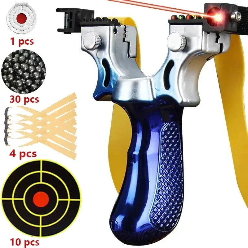 Skanto | Slingshot with Anti-Slip Grip | Built-in Laser & Level for Precision Shooting