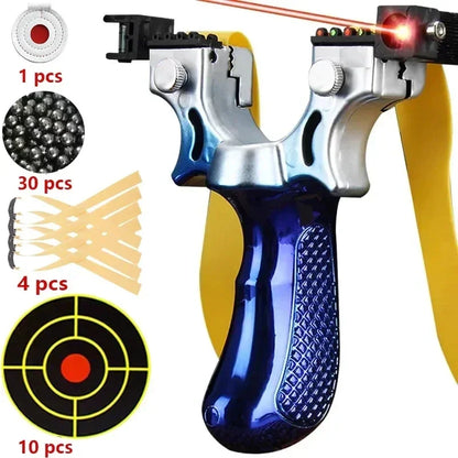Skanto | Slingshot with Anti-Slip Grip | Built-in Laser & Level for Precision Shooting