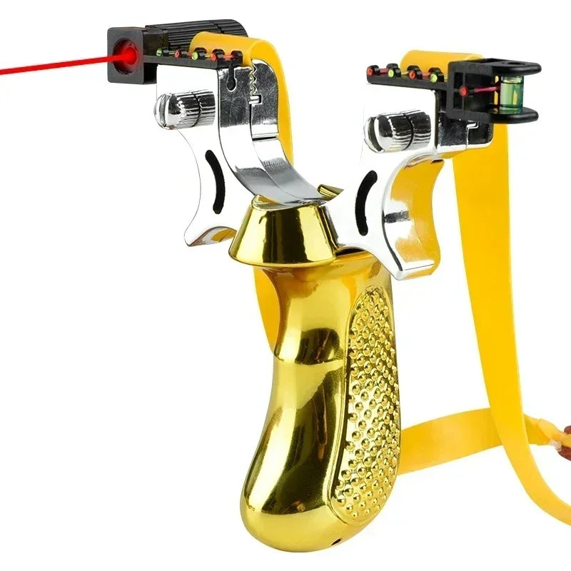 Skanto | Slingshot with Anti-Slip Grip | Built-in Laser & Level for Precision Shooting