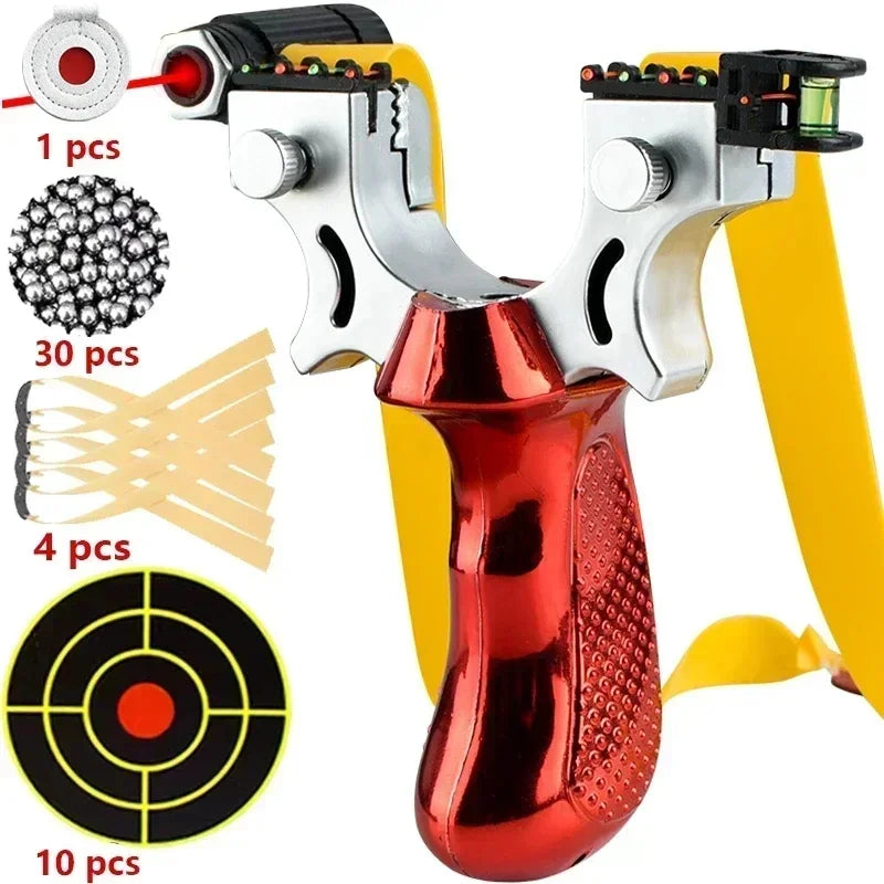 Skanto | Slingshot with Anti-Slip Grip | Built-in Laser & Level for Precision Shooting