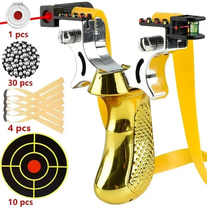 Skanto | Slingshot with Anti-Slip Grip | Built-in Laser & Level for Precision Shooting
