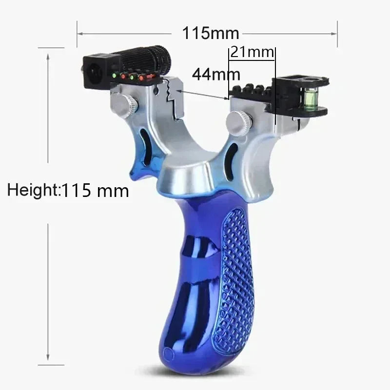 Skanto | Slingshot with Anti-Slip Grip | Built-in Laser & Level for Precision Shooting