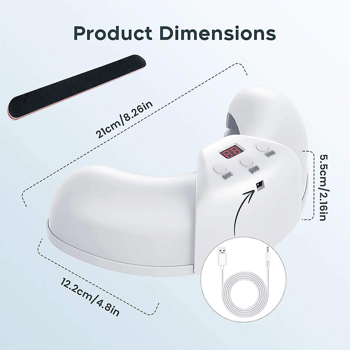 BowLift | Laser Nail Fungus Removal Device | Advanced Home Treatment with Red & Blue Light for Healthy Nails