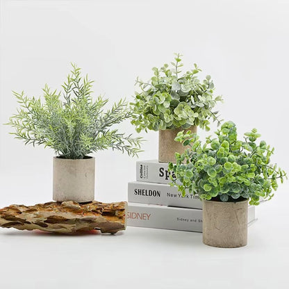 BowLift | Leafora Artificial Plants in Modern Pots Decor | 3pcs Set