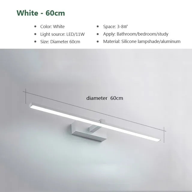 Skanto | LED Mirror Light - Bathroom Wall Lamp Water-Resistant