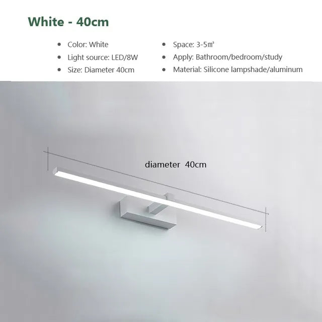 Skanto | LED Mirror Light - Bathroom Wall Lamp Water-Resistant