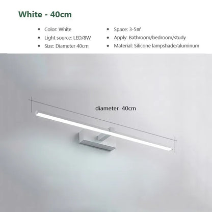 Skanto | LED Mirror Light - Bathroom Wall Lamp Water-Resistant