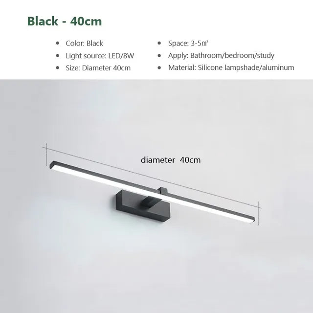Skanto | LED Mirror Light - Bathroom Wall Lamp Water-Resistant