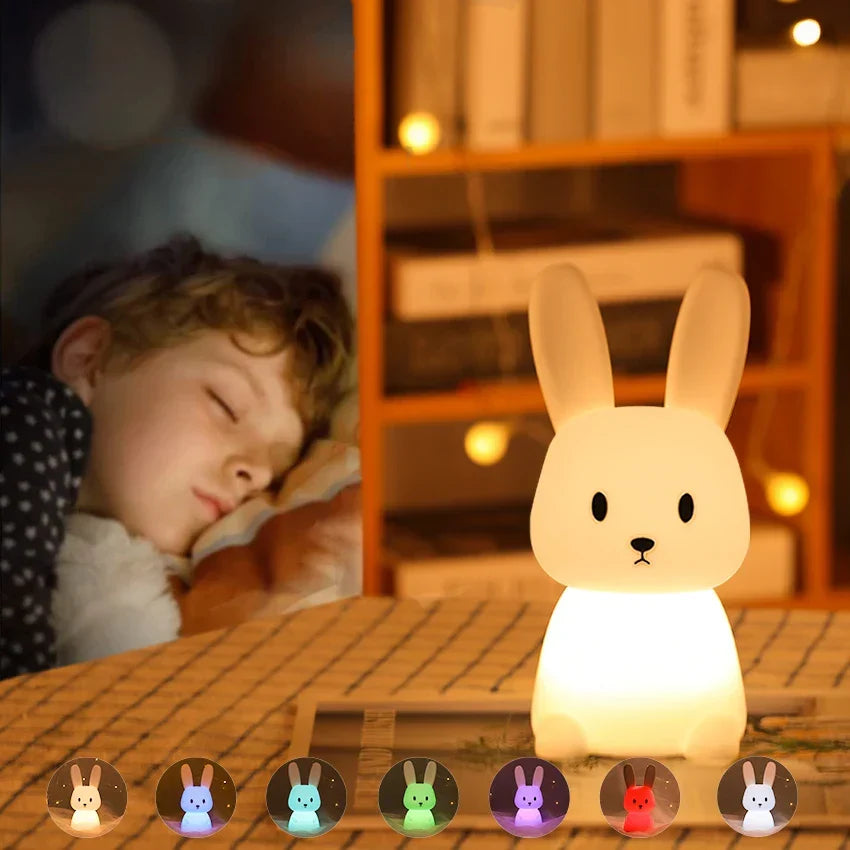 LED Night Light for Children – Dimmable Night Lamp with -Design, USB Rechargeable, Touch Control | Karnz