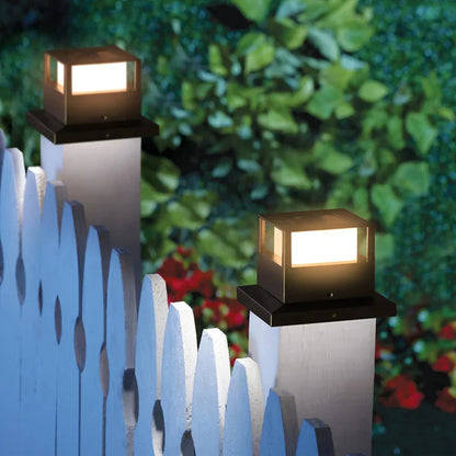 LED Solar Column Light for Outdoor Use - Weatherproof and energy-saving outdoor lighting, ideal for garden and terrace | Bowlift