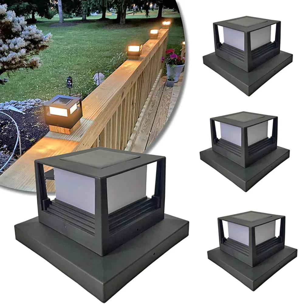 LED Solar Column Light for Outdoor Use - Weatherproof and energy-saving outdoor lighting, ideal for garden and terrace | Bowlift