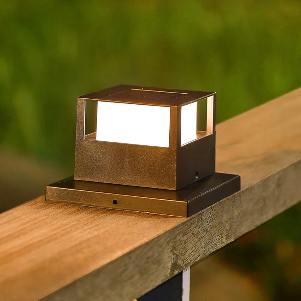 LED Solar Column Light for Outdoor Use - Weatherproof and energy-saving outdoor lighting, ideal for garden and terrace | Bowlift