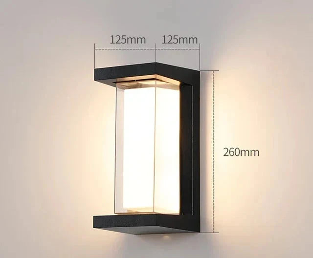 Modern Wall Lamp for Outdoor – Weatherproof LED Outdoor Light for Terrace & Garden | Bowlift