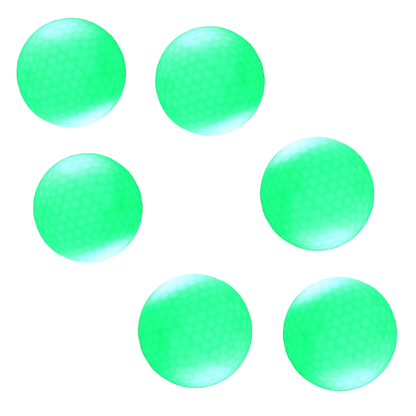 Pack of 6 LED Light Up Golf Balls