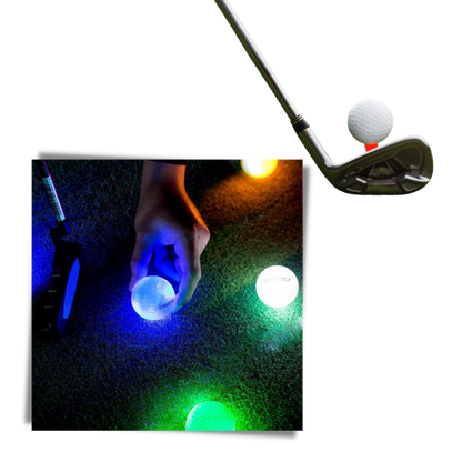 Pack of 6 LED Light Up Golf Balls