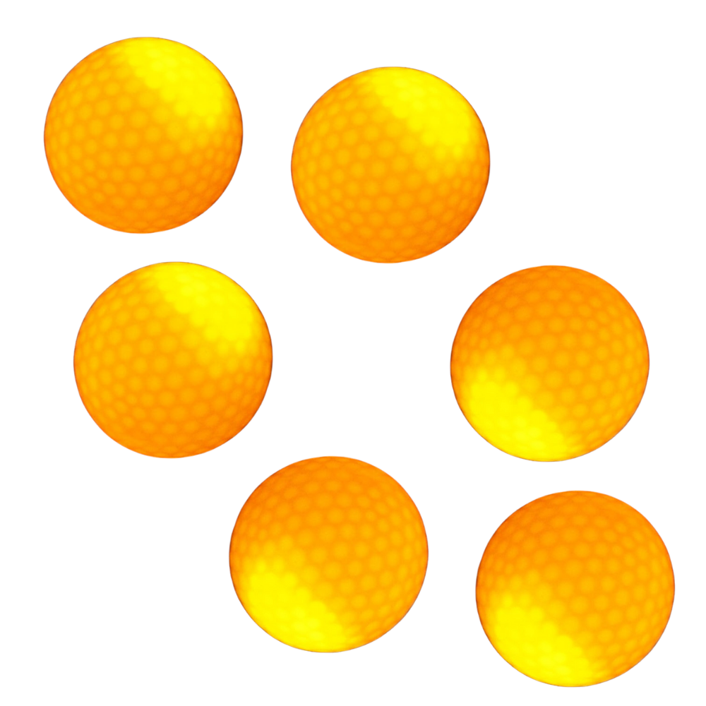 Pack of 6 LED Light Up Golf Balls