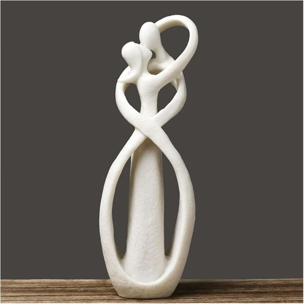 Abstract Love Sculpture – Modern Home Decoration made of Polyresin