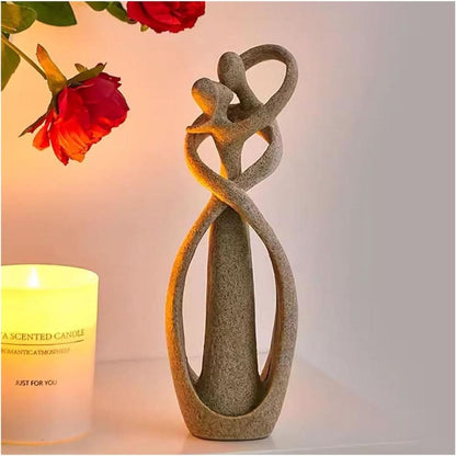 Abstract Love Sculpture – Modern Home Decoration made of Polyresin