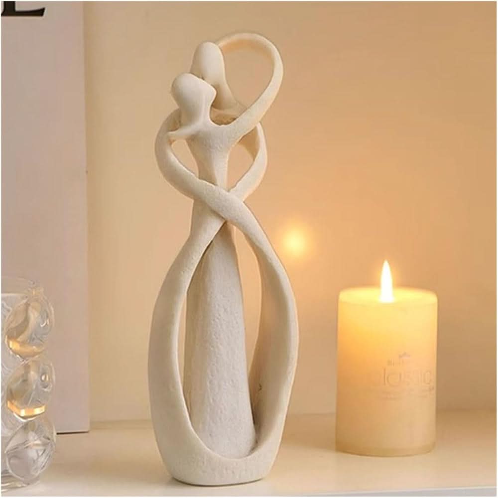 Abstract Love Sculpture – Modern Home Decoration made of Polyresin