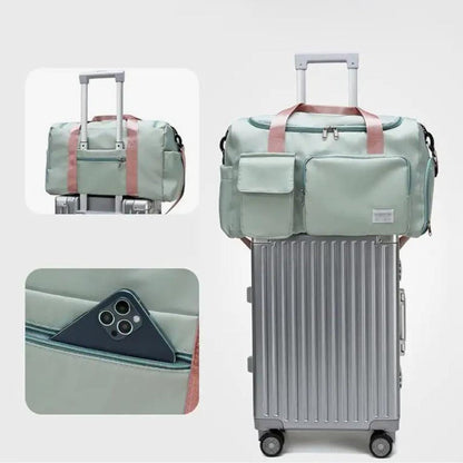 Skanto | Multi-Pocket Travel Bag, Sports & Gym Bag with Separate Shoe Compartment