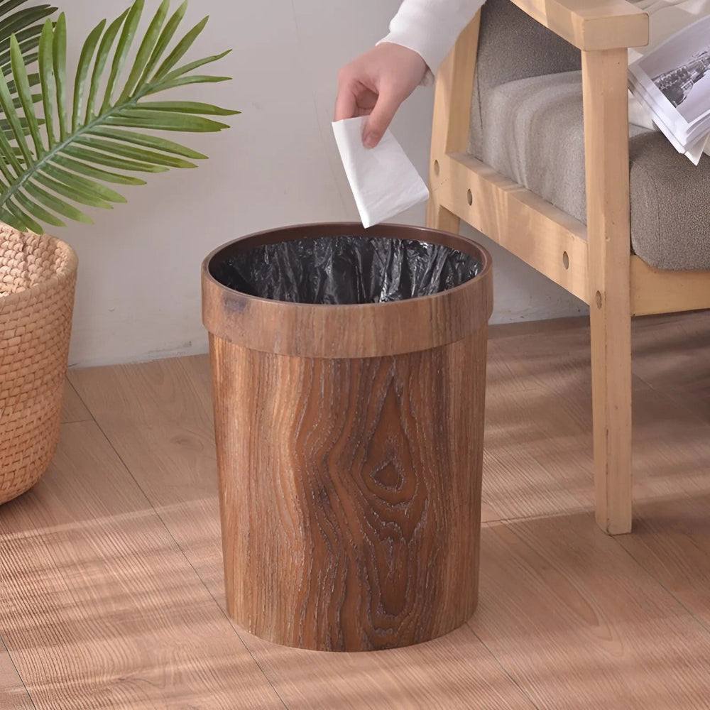 Skanto | LignoBin – Scandinavian Style Wood-Effect Bin (8L)