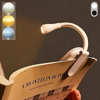 Rechargeable book clip reading light