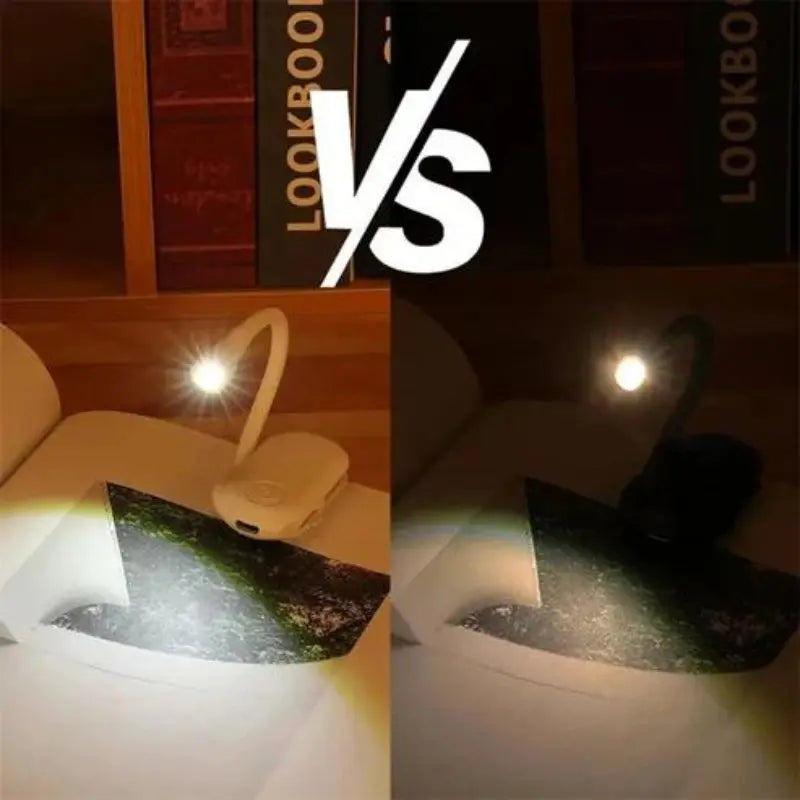 Rechargeable book clip reading light