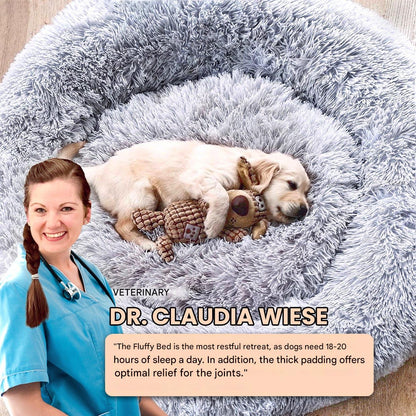 Skanto | FluffyNest Comfort Dog Bed – Orthopedic Plush Sleeping Pad for Dogs