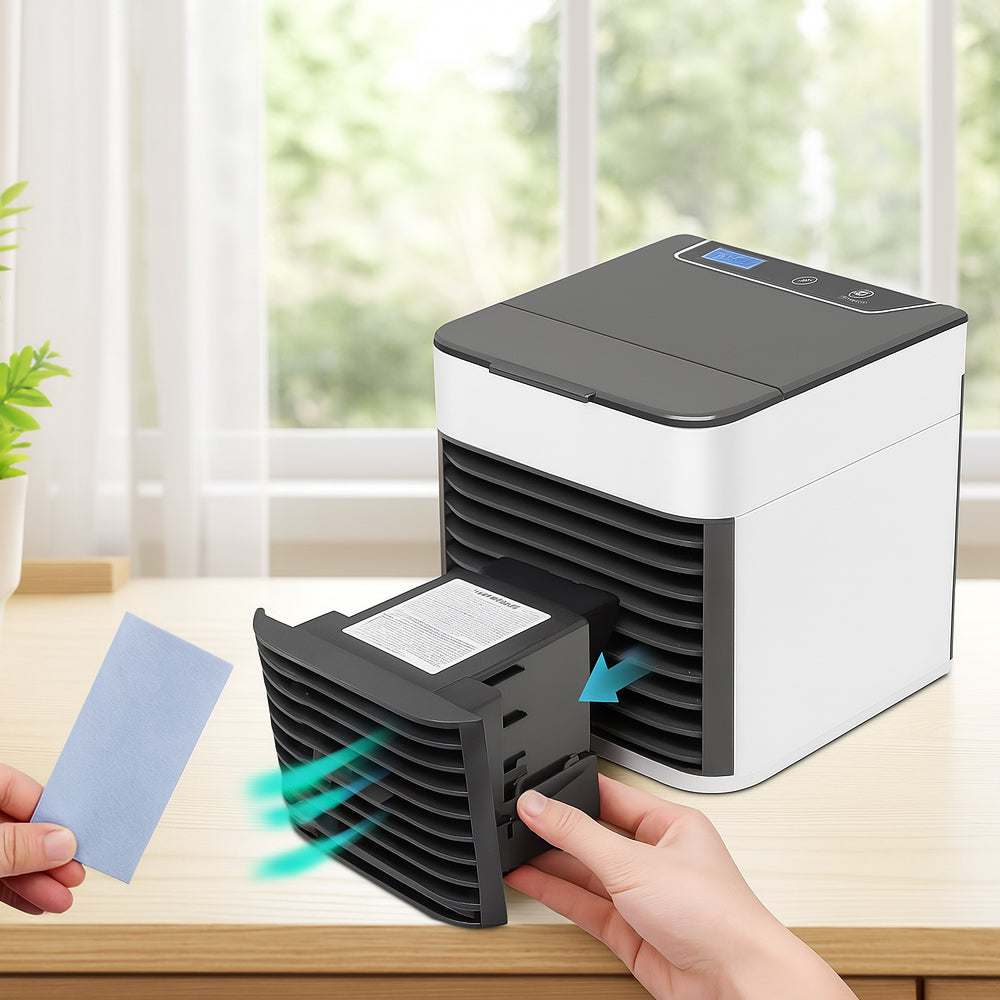 Skanto | KoelBreeze Mini Air Cooler – Portable USB Air Cooler with 3-in-1 Function and LED