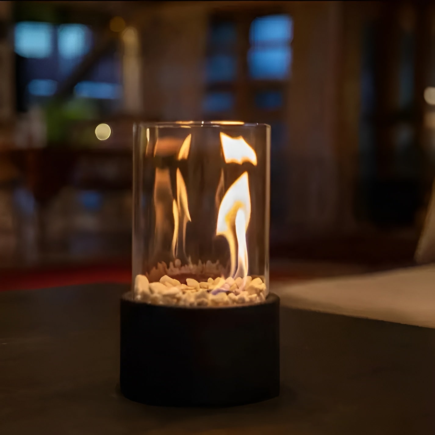 BowLift | Lujolux Table Fireplace – Stylish Bio-Ethanol Fireplace for Coziness and Warmth