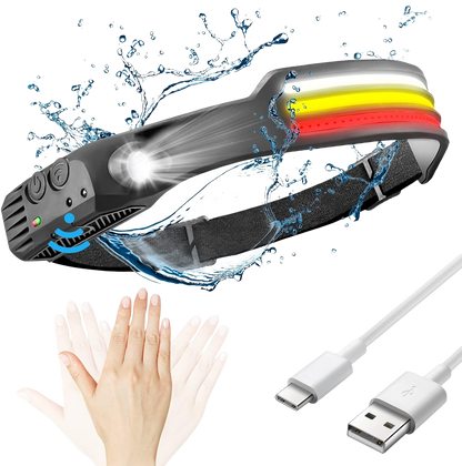 Skanto | 230º LED Headlamp with Adjustable Brightness and Lightweight Design for Camping, Hiking, and Outdoor Activities