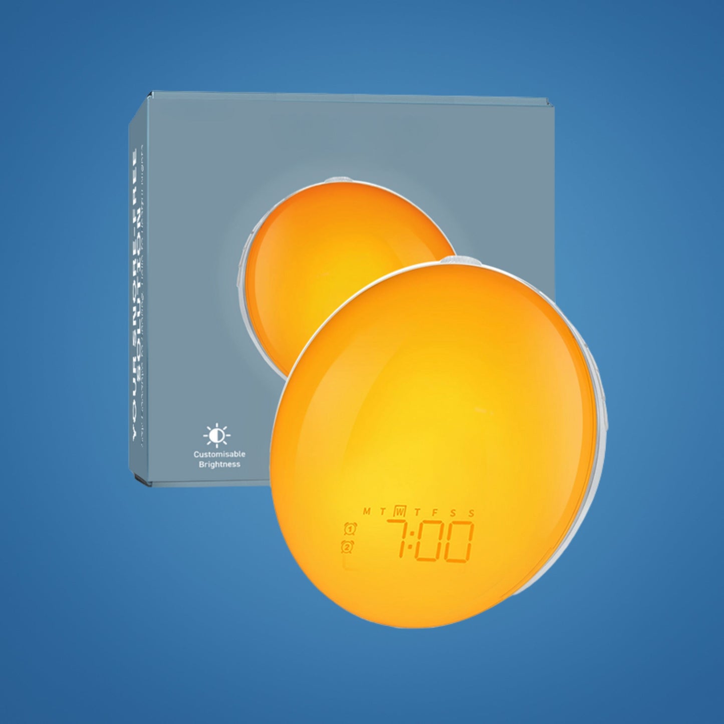 BowLift | Sunrise Alarm Clock | Natural Wake-Up Light with Ambient Lighting for Heavy Sleepers & Dark Mornings