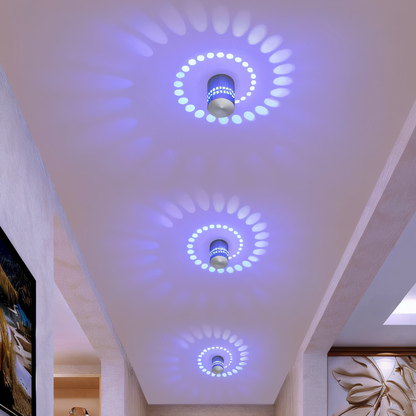 Skanto | LuminBlast Wall Lamp – Colorful Spiral Cylinder Wall Light for Modern Indoor Lighting