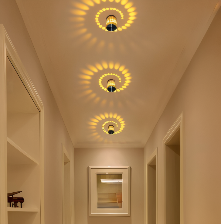 Skanto | LuminBlast Wall Lamp – Colorful Spiral Cylinder Wall Light for Modern Indoor Lighting