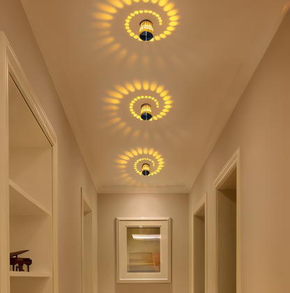 Skanto | LuminBlast Wall Lamp – Colorful Spiral Cylinder Wall Light for Modern Indoor Lighting